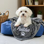Personalised Charcoal Pet Blanket, thumbnail 2 of 5
