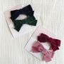 Set Of Two Velvet Hair Bow Clips Choose Your Colours, thumbnail 4 of 7