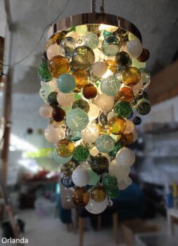 Blown Glass Origin Chandelier, 7 of 7