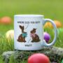 Personalised Funny Easter Gift Mug, thumbnail 1 of 4