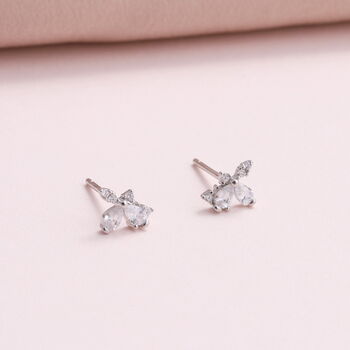 'Little Something' Crystal Butterfly Birthday Earrings, 3 of 8