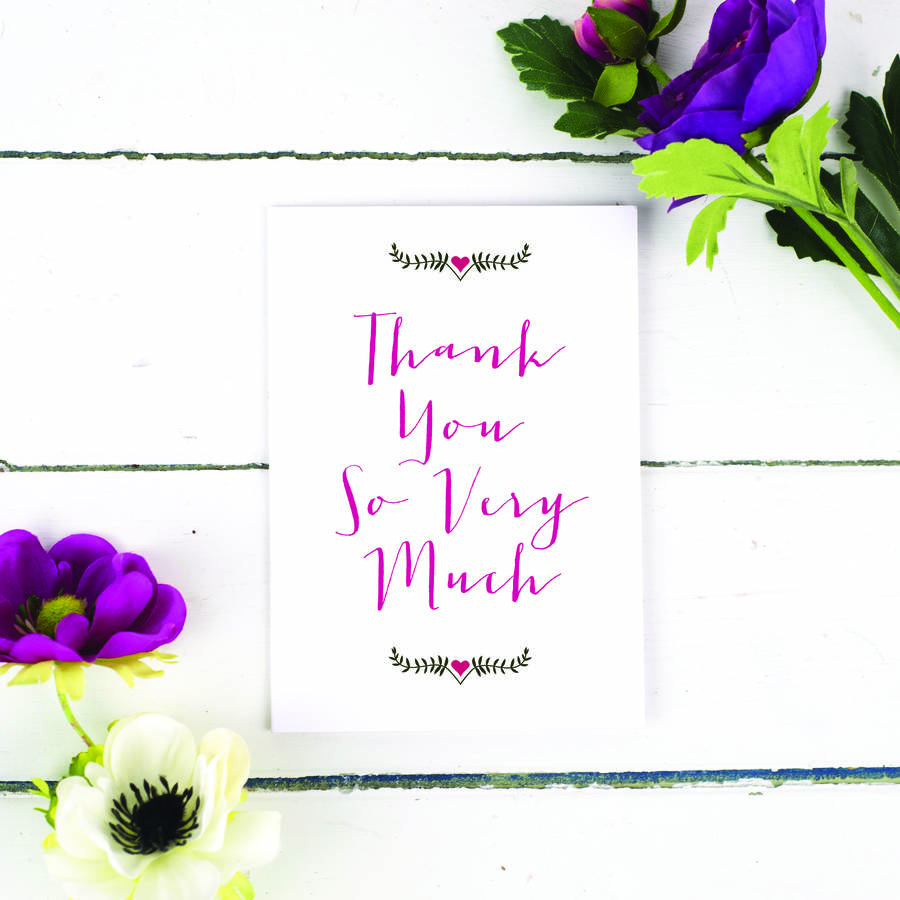 Mexican Thank You Card By Russet and Gray | notonthehighstreet.com