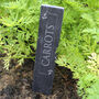 Engraved Personalised Slate Vegetable Plant Markers, thumbnail 2 of 4
