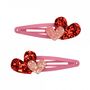 Love Heart Glitter Hair Clips, thumbnail 2 of 4