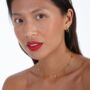 Mini Drop Choker Style Necklace In 18ct Gold Vermeil, thumbnail 2 of 2