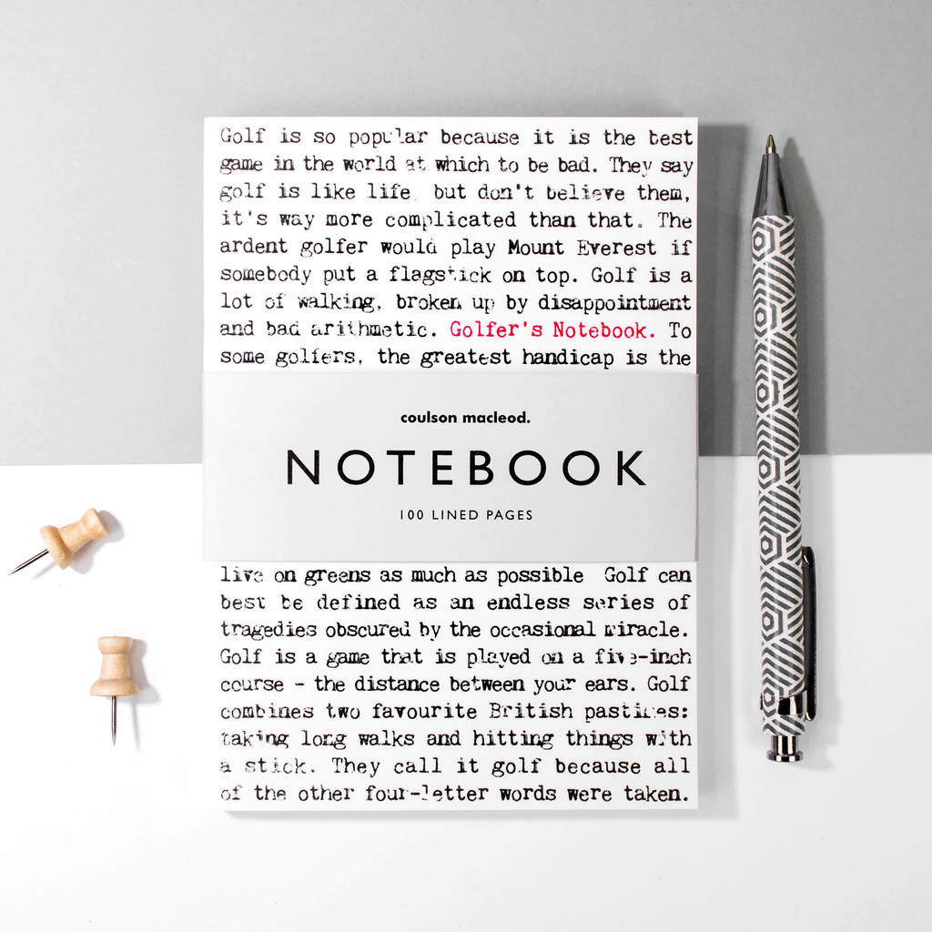 Golfer's Notebook By Coulson Macleod