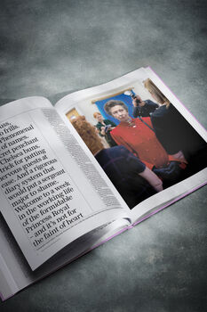Princess Anne Personalised Deluxe British Royal Family Telegraph History Book, 5 of 9