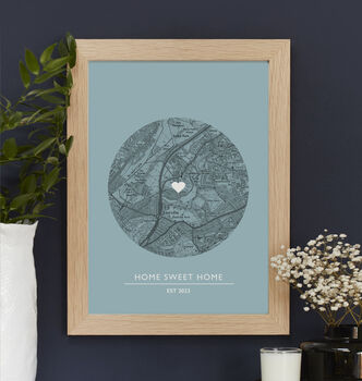 Our Home Personalised UK Map Print, 9 of 12