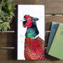 Inky Pheasant Faux Leather Phone Case With Card Slots, thumbnail 1 of 5