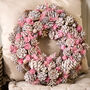 Sparkling Frosts Pinecone Indoor Wreath, thumbnail 1 of 6