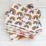 Rainbow Linen Tea Towel, thumbnail 5 of 6