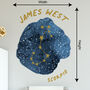 Personalised Star Sign Wall Sticker Room Decor, thumbnail 4 of 5