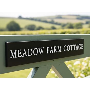 Slim Raised Letter Gate Sign Two Sizes, 4 of 4