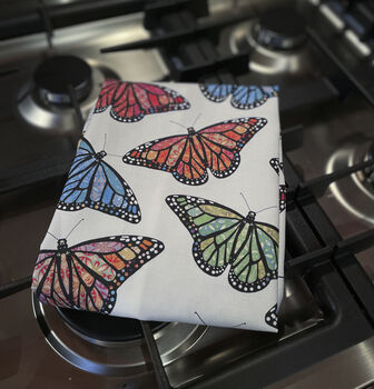 Butterfly Tea Towel | 100% Cotton | Made In England, 4 of 9