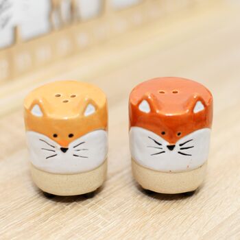 Fox Salt And Pepper Shakers Christmas Present, 3 of 3