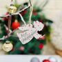 Personalised Granddaughter Decoration Angel Xmas Tree, thumbnail 2 of 2