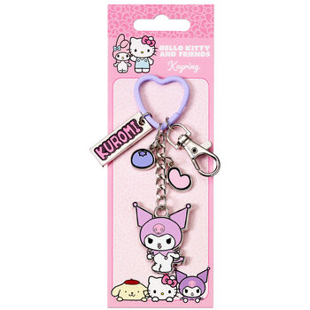 Hello Kitty Kuromi Keyring With Charms, 4 of 4