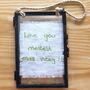 Personalised Hand Writing Linen Picture Frame Gift, thumbnail 3 of 5