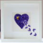 Personalised Butterfly Memorial, Framed Butterfly Heart, thumbnail 1 of 5
