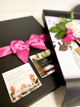 Boxed Opulence Bloom Diamante Personalised Wedding Card, 7 of 7