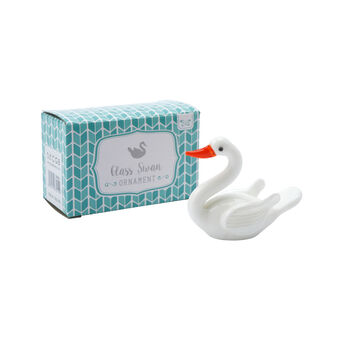 Glass Swan Figurine With Gift Box, 2 of 5
