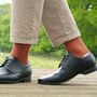 Lux Taylor Orange Luxury Crew And Trainer Men’s Socks, thumbnail 4 of 7