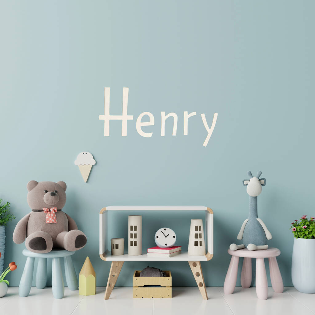 Personalised 70cm Name Wall Art For Children's Room, 1 of 5