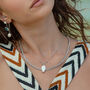 Baroque Pearl Silver Pendant Beaded Chain Necklace, thumbnail 4 of 5