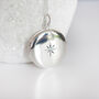 Personalised Large Star Locket In Sterling Silver, thumbnail 1 of 11