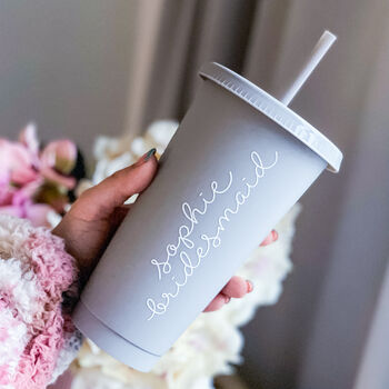 Personalised Wedding Bridal Party Cold Cups, 4 of 5