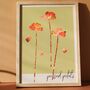 Pressed Petal Floral Art Print, Soft Earthy Colours, thumbnail 2 of 4