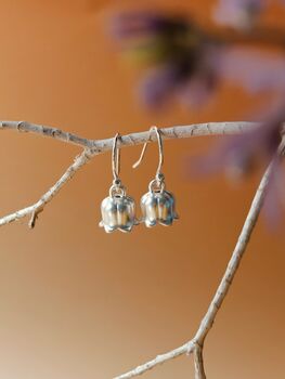 Sterling Silver Lilly Of The Valley Earrings, 5 of 7
