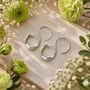Infinity Sterling Silver Hoop Earrings, thumbnail 1 of 6