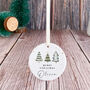 Merry Christmas Ceramic Ornament With Custom Name, thumbnail 6 of 7
