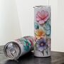 Personalised Floral Insulated Travel Cup – Name Gift For Mum, Friends, Birthdays, thumbnail 4 of 5