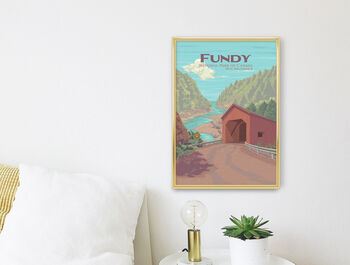 Fundy National Park Canada Travel Poster Art Print, 2 of 8