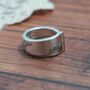 Rose And Leaf Vintage Spoon Ring, thumbnail 4 of 5