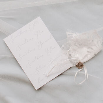 Personalised Daisy Charm Lucky Wedding Horseshoe, 3 of 11