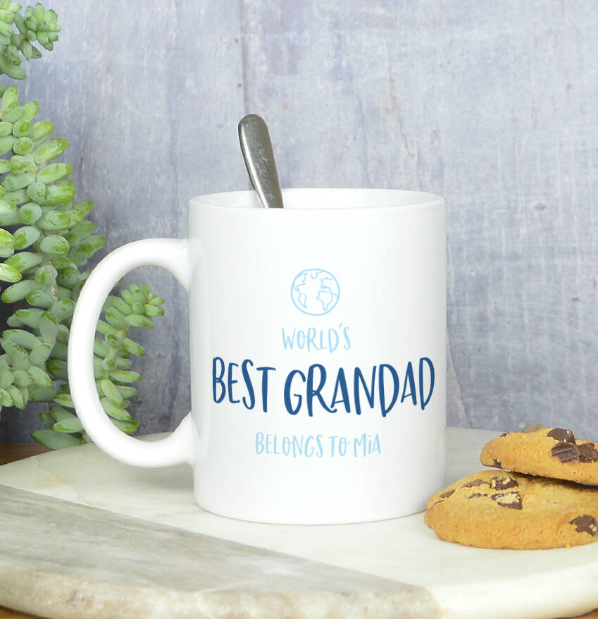 World's Best Grandad Mug By Pink and Turquoise