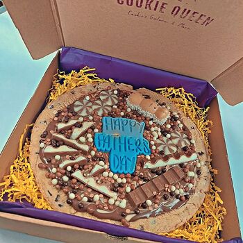 Father’s Day Kinder Hazelnut Personalised Giant Cookie – Handmade Nine' Gift, 2 of 4