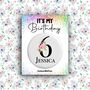 Personalised Floral Age Birthday Badge, thumbnail 2 of 4