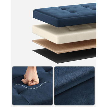 Small Ottoman Footstool With Hidden Storage, 4 of 7