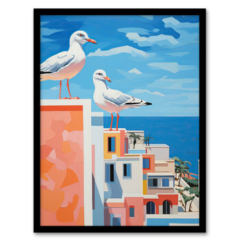 Neighbourhood Watch Seaside Birds Wall Art Print, 5 of 6