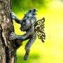 Fairy Garden Ornament Pixie Tree Hugger Wall Mounted, thumbnail 1 of 8