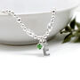 Personalised Birthstone Bead Bracelet Sterling Silver, thumbnail 2 of 3