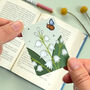 May Magnetic Birth Flower Bookmark Lily Of The Valley, thumbnail 5 of 6