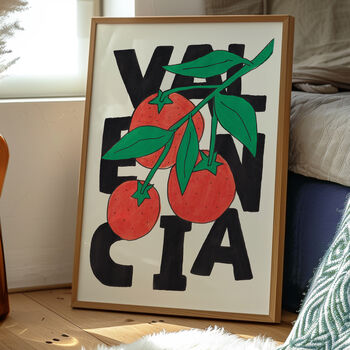 Valencia Orange Tree – Playful Fruit And Travel Inspired Poster, 5 of 6