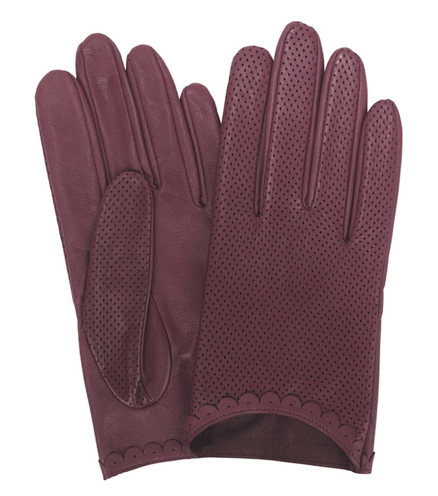 Peggy. Women's Unlined Leather Driving Gloves By Gloves