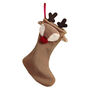 Reindeer Christmas Stocking, thumbnail 2 of 2
