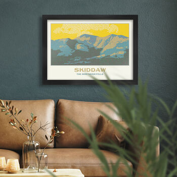 Skiddaw, The Northern Fells Lake District Poster Print, 2 of 4